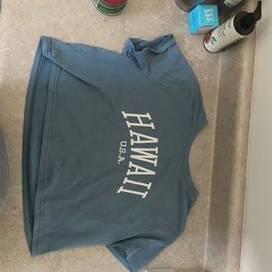 Blue hawaii crop no tags very lightly worn no stains